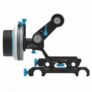 Fotga DP500III Mark III Quick Release Dampen Follow Focus A/B Hard Stop with Swing Rocker Arm for 15mm and 19mm Rods System for Blackmagic BMCC BMPCC 5DIII 5DIV A7R A7S GH3 GH4 D500