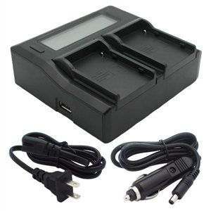 Dual Channel LCD Charger for Canon BP-955 & BP-975 Camcorder Batteries