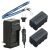 Two New NP-F730 / NP-F750 / NP-F760 / NP-F770 InfoLithium L Series Batteries Plus One Charger Kit & Neck Strap Combo for Sony Camcorders