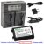 Replacement Battery LCD Dual Fast Charger for Nikon EN-EL4 EL4e and Nikon MH-21 MH-22